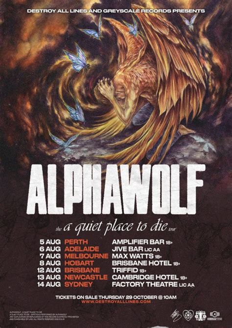Download full movies in 720,1080p in moviesda. Alpha Wolf announce 'a quiet place to die' Australian Tour ...