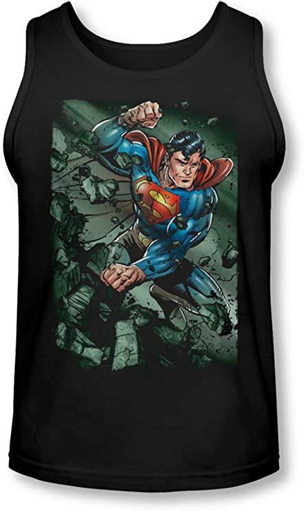 Superman Mens Indestructible Tank Top Amazon Co Uk Clothing