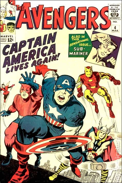 Avengers Comic Books Issue 4 1964
