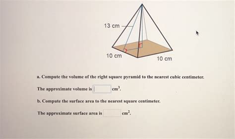 Square Pyramid Volume Formulas Volume Of A Square Pyramid Media4math