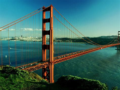 Fond Decran Golden Gate De Jour Wallpaper