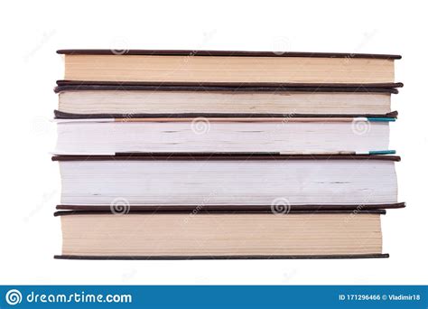 A Stack Of Books Isolated On A White Background Stock Photo Image Of