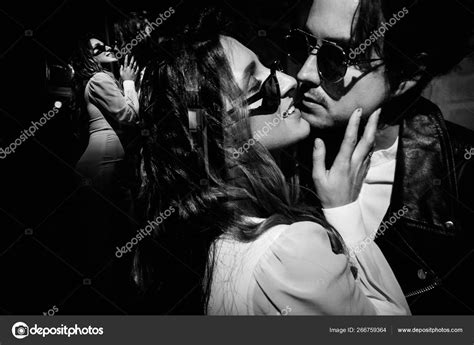 Beautiful Young Couple Kissing Indoors Stock Photo By ©shunevich 266759364