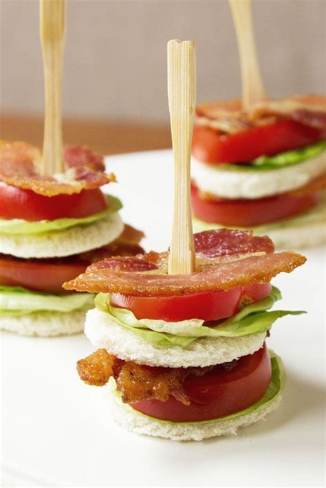 Party Appetizer And Finger Food Simple And Tasty Blt On A Stick Bacon