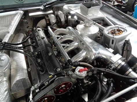 Porsche 944 951 Modified 30l 16v Engine Bay Showing Engineering Detail