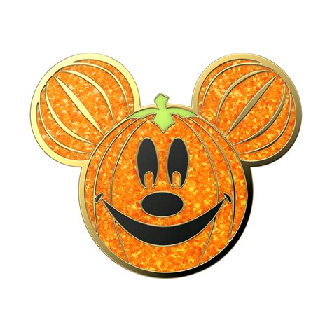 Disney — Enamel Glitter Mickey Mouse Pumpkin Handy Griff Popsockets De