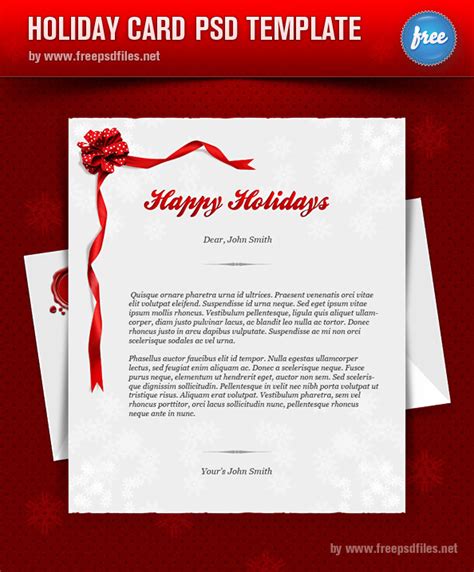Maybe you would like to learn more about one of these? Holiday Card PSD Templates - Free PSD Files