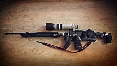 Sniper Camera Canon Rifle Tripod Weapon Lens