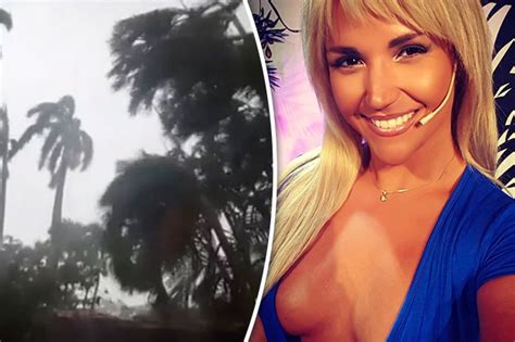 It S Scary But We Stayed Miami TV Babe Jenny Scordamaglia Caught Up In Hurricane Irma Terror