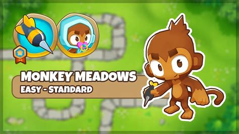Monkey Meadows Easy Standard Guide Strategy 2022 Btd6 Youtube