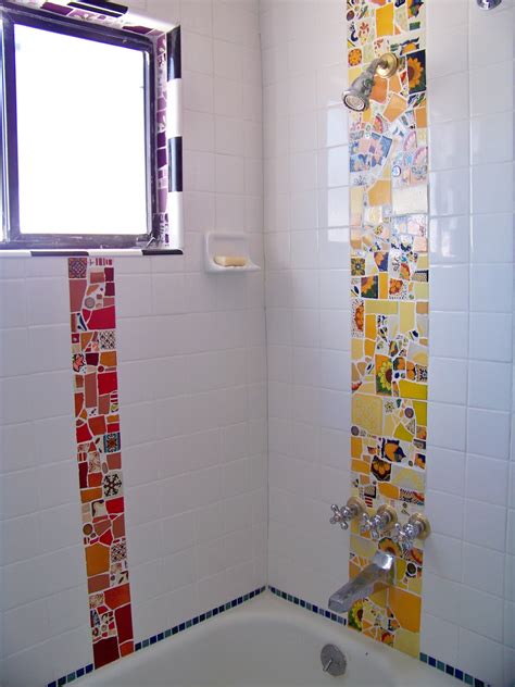 Not all diy projects start from a complete concept. DIY Mosaic Bathroom Tile