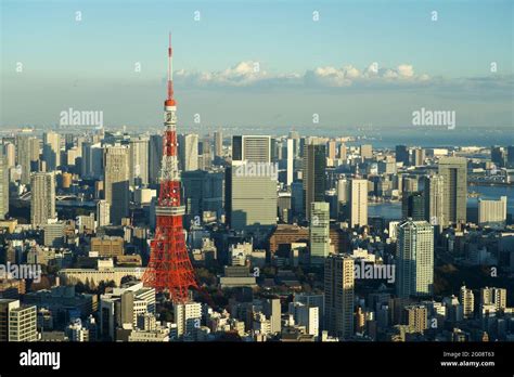 View Of Tokyo Skyline And Tokyo Tower From Tokyo City View Observation