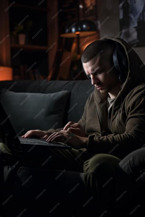 Premium AI Image | lazy man enjoying a nap tired man sleeping on the