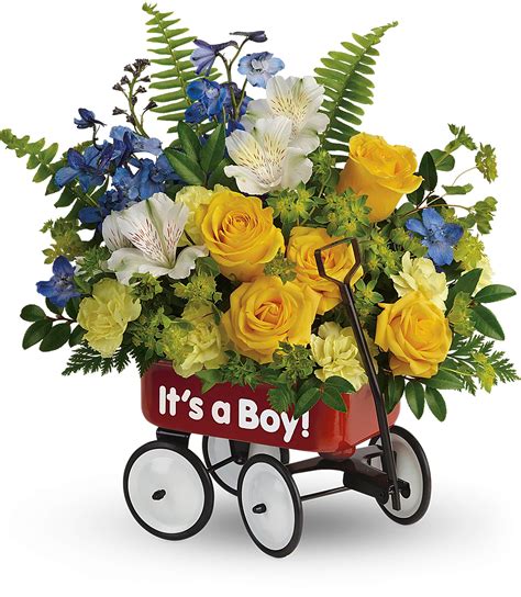 New Baby Boy Flower Bouquet Pasadena Florist