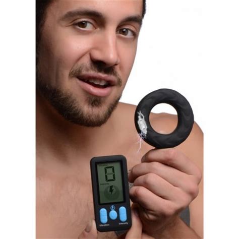 Zeus E Stim Pro Silicone Vibrating Cock Ring With Remote Control Sex