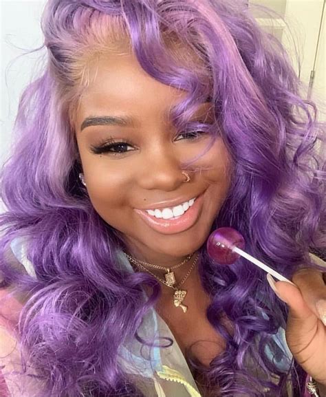 14 Breathtaking Purple Hairstyles For Black Women