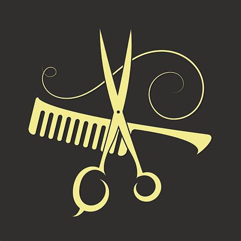 Scissors And Comb For Beauty Salon Ilustración De Arte Vectorial