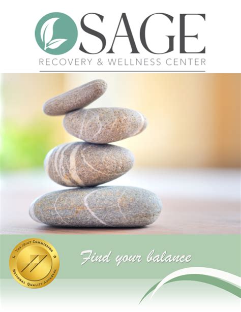 screenshot of brochure sage recovery and wellness