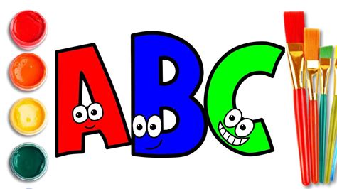 Drawing Alphabet For Children Learn Letters For Kids How To Draw