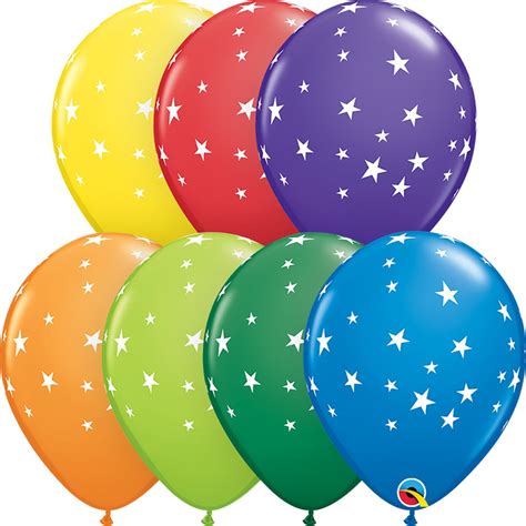 11 Inch Qualatex Contempo Stars Carnival Latex Balloons