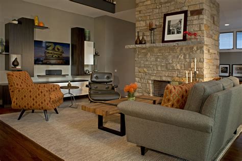 Mid Century Modern Meets Rustic In The Home We Designed In Bloomfield