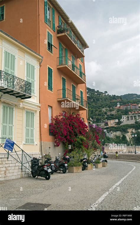 Villefranche Sur Mer Cote D Azur June 2018 A View Of Streets In The