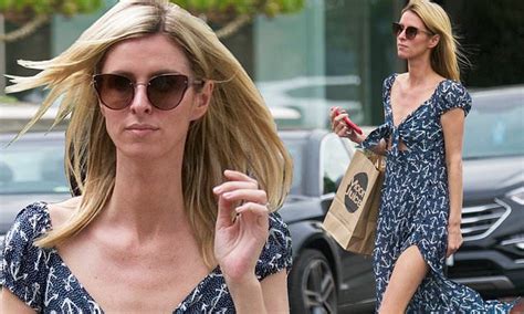Nicky Hilton Shows Off Her Lean Frame In Anchor Themed Maxi Dress With Knotted Bodice In
