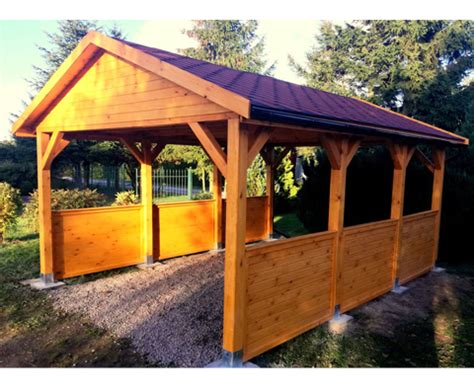 Gartenhaus 25 grad dachneigung / durch die geringe neigung kann sich weder schnee noch regen sammeln oder/unten nicht. HOLZÜBERDACHUNG FÜR AUTO GARAGENVORDACH GARTENHAUS 3,5x5m ...