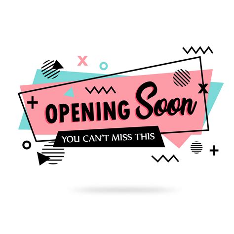 Opening Soon Banner Vector Art Icons And Graphics For Free Download