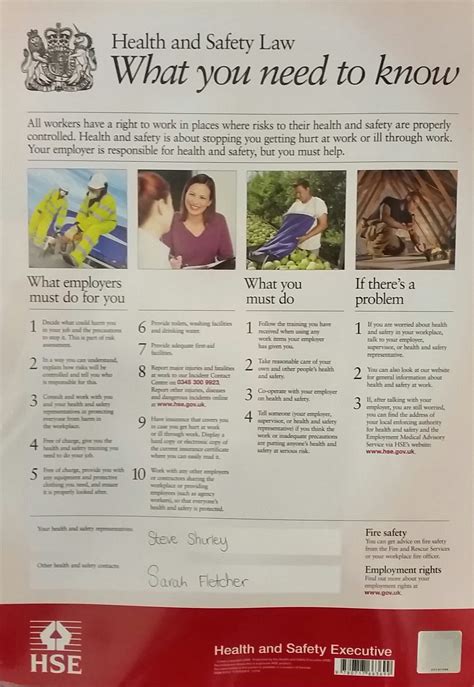 Best practice is to place the health & safety law poster in communal areas where employees congregate or in building entrances where there is a high footfall. Level 3 Health and Safety Training Courses in the UK