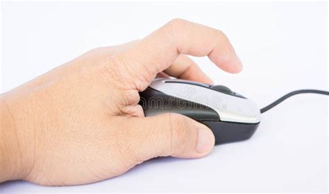 Click Mouse Stock Image Image Of Holding Black Pointing 42649147