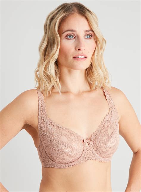 Womens Caramel Nude Comfort Lace Underwired Bra Tu Clothing