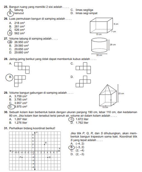 0 ratings0% found this document useful (0 votes). Soal Volume Bangun Ruang Gabungan Kelas 6 Sd - Berbagai Ruang