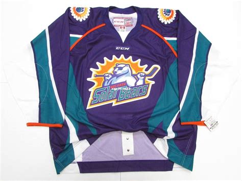 2021 Cheap Custom Orlando Solar Bears Echl Ice Hockey Jerseys Purple