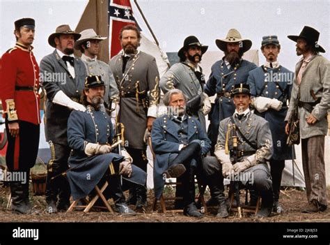 Richard Jordan Tom Berenger And Martin Sheen Film Gettysburg 1991