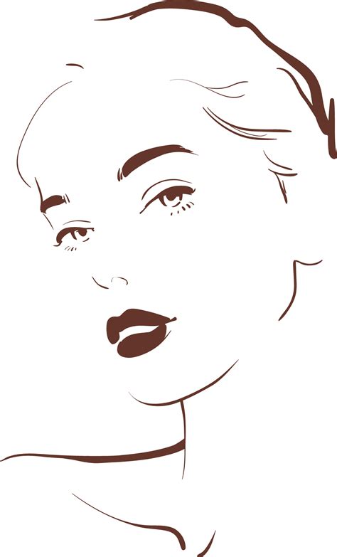 To view the full png size resolution click on any of the below image thumbnail. Drawing Woman Face Illustration - Woman outline png ...