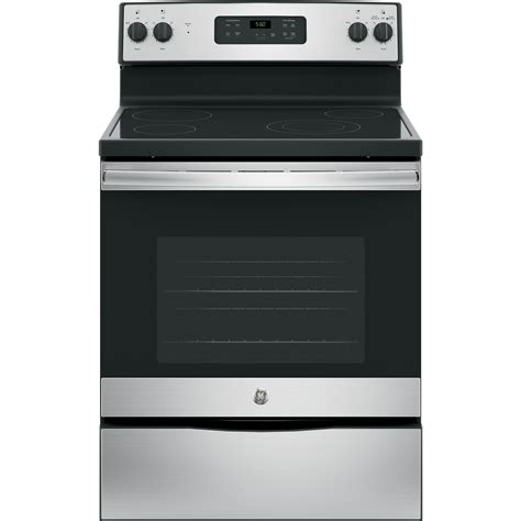 ge appliances 30 free standing electric range with 9 6 power boil element sheely s
