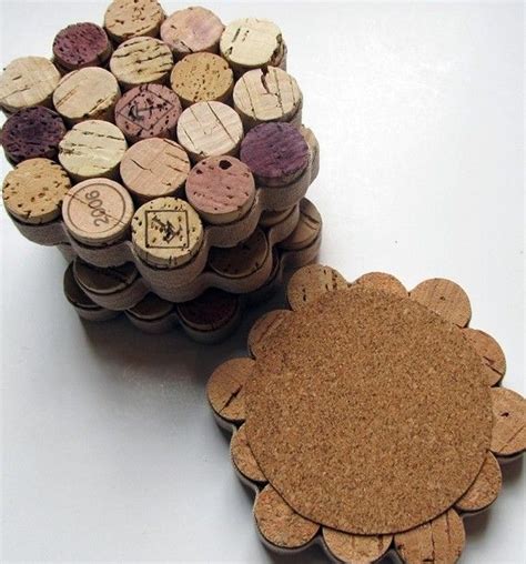 Diy Cork Coasters Ideas For The Home Pinterest