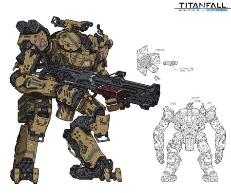 Titanfall Fan Art Wu Kim Titanfall Armor Concept Robot Concept Art