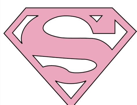 Supergirl Clipart Emblem Pink Superwoman Logo Png Download Full