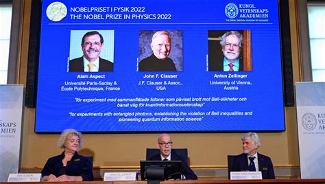 Nobel Per La Fisica Ad Alain Aspect John Clauser E Anton Zeilinger Pionieri Dellinformazione