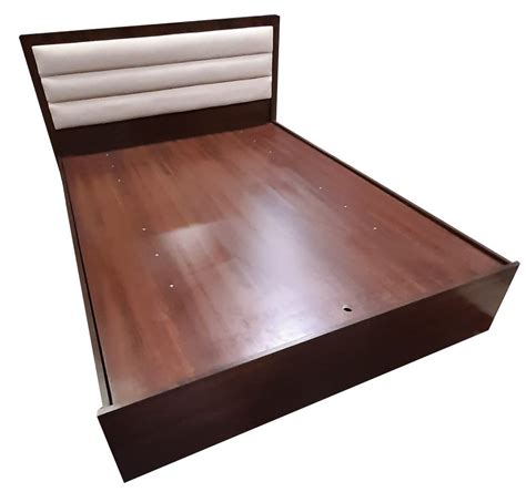 Engineered Wood Brown Queen Size Double Bed At Rs 27000 Wooden Double