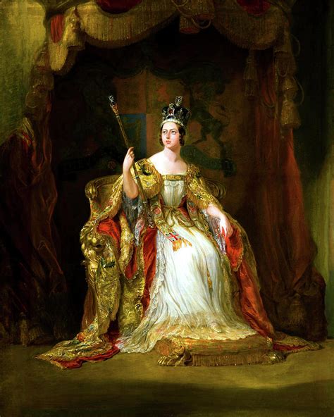 Portrait Of Queen Victoria Painting By George Hayter Fine Art America