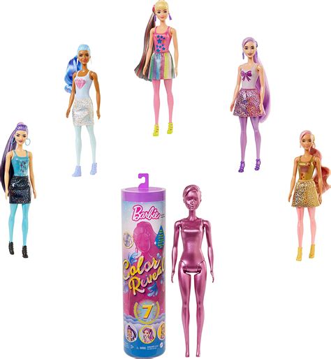 Barbie Color Reveal Doll With 7 Surprises Water Reveals Dolls Look