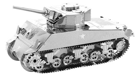 Metal Earth Sherman Tank 3d Laser Cut Diy Metal Model Kits Unique Toys