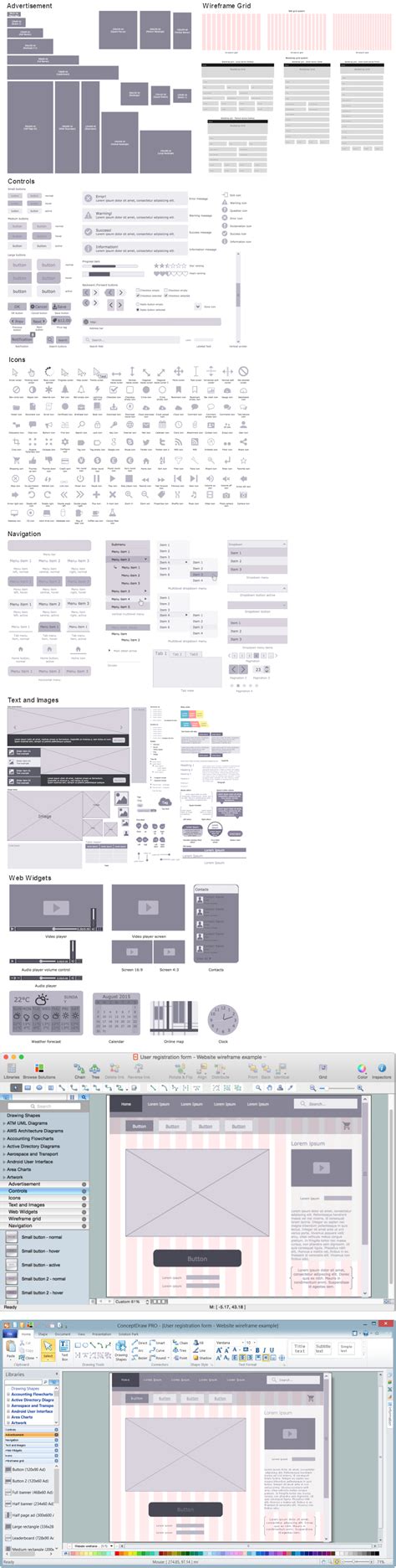 Wireframing How To Develop Website Wireframes Using Conceptdraw Pro