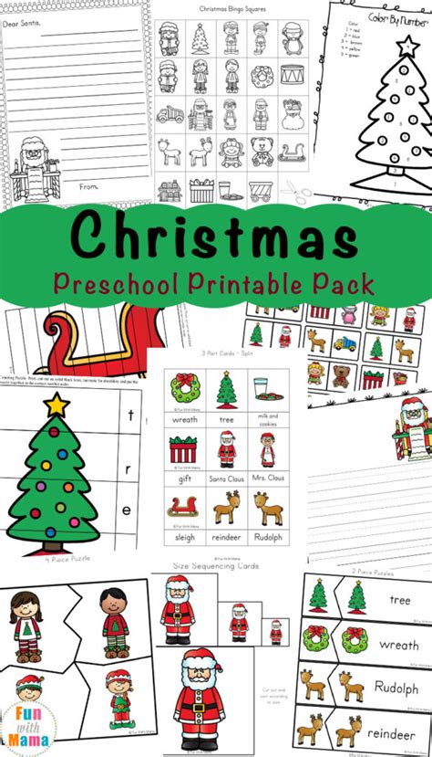 Kindergarten worksheets free printables sight words, worksheets for kindergarten math, handwriting practice, letter tracing, morning work and many others. Free Christmas Preschool Printable Pack - Thrifty Homeschoolers