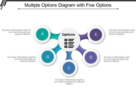 Multiple Options Diagram With Five Options Ppt Images Gallery