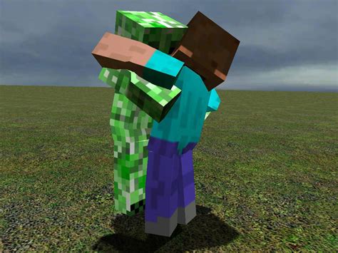 Gmod Minecraft Creeper Hug By Tryzon On Deviantart