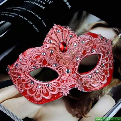 Red Venetian Mask Masquerade Carnival Masks Masks Masquerade